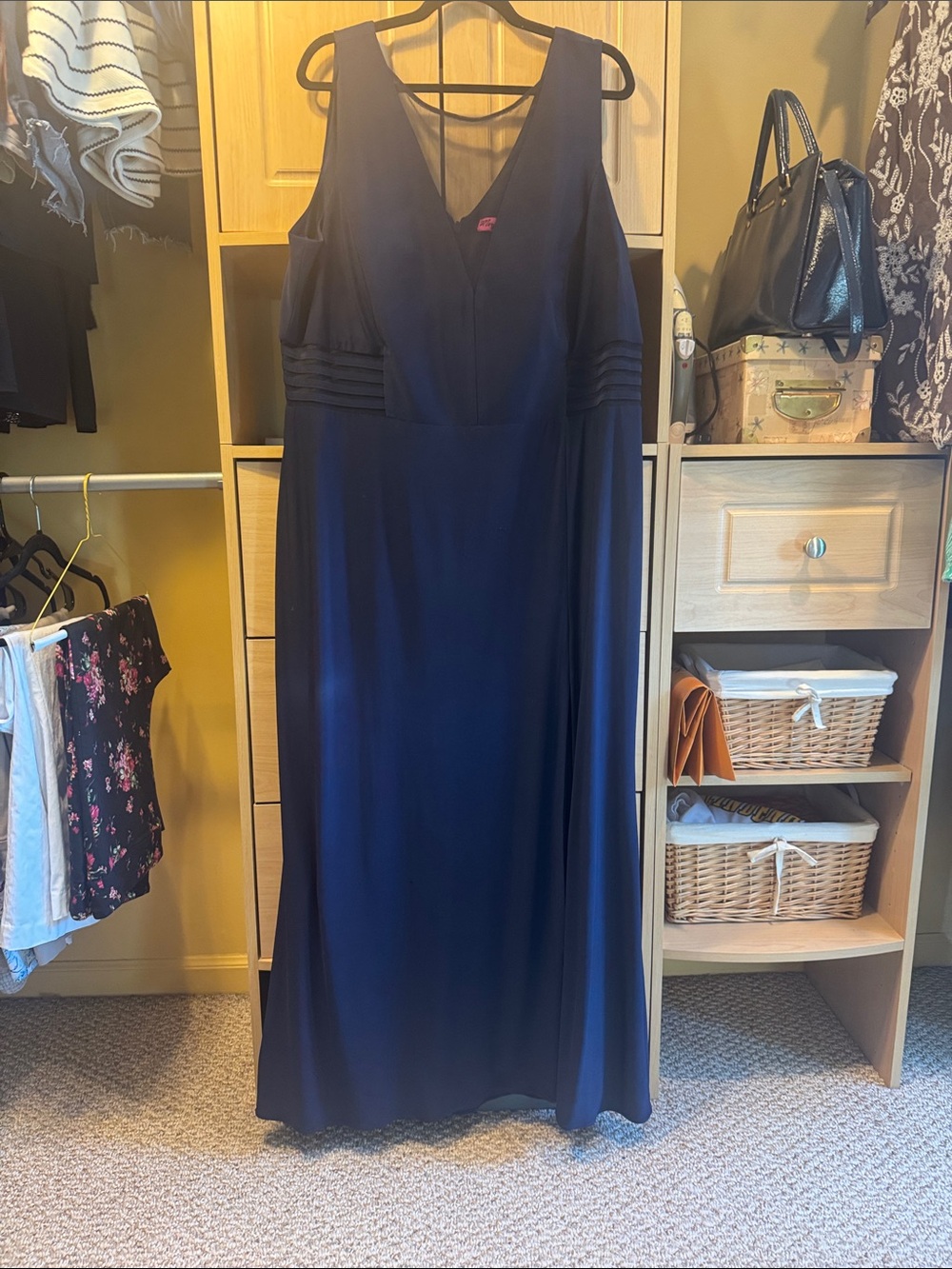 Morgan & Co. Navy V-Neck Maxi Dress